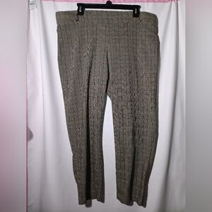 Women  Gray Plaid Pants